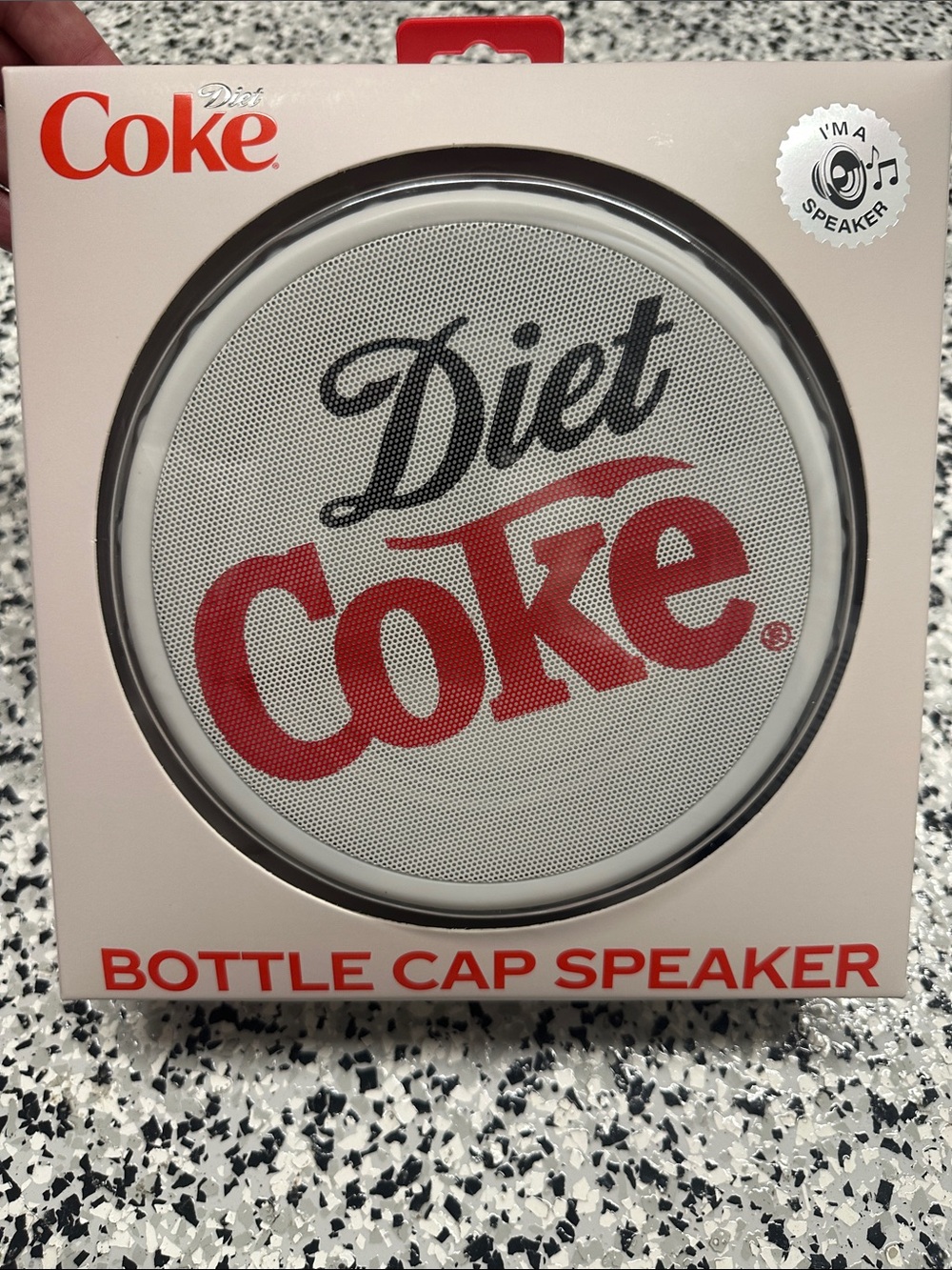 Coca Cola Diet Coke Bottle Cap Speaker - Red, White, Black